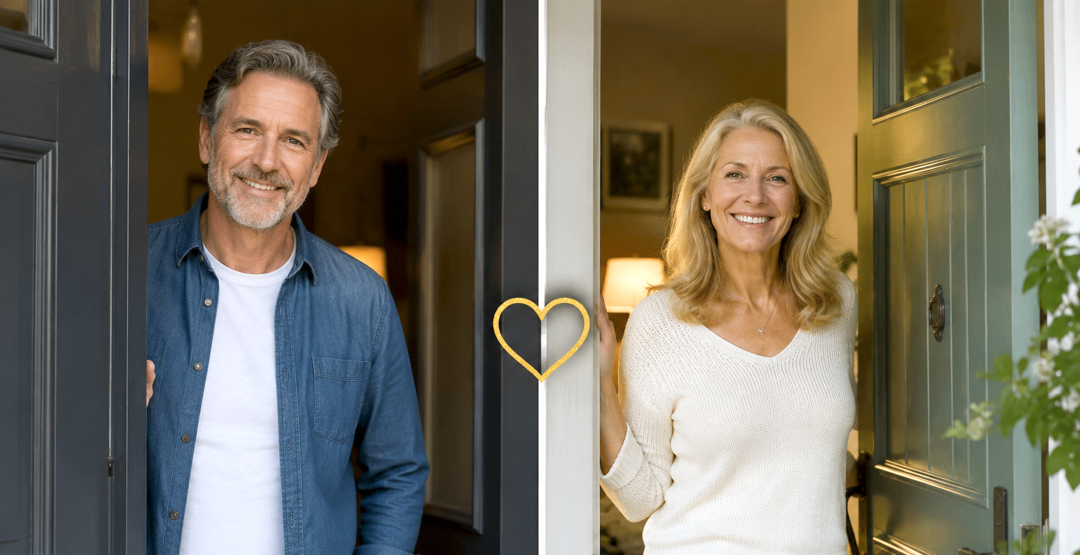 Midlife man reflecting on dating challenges.