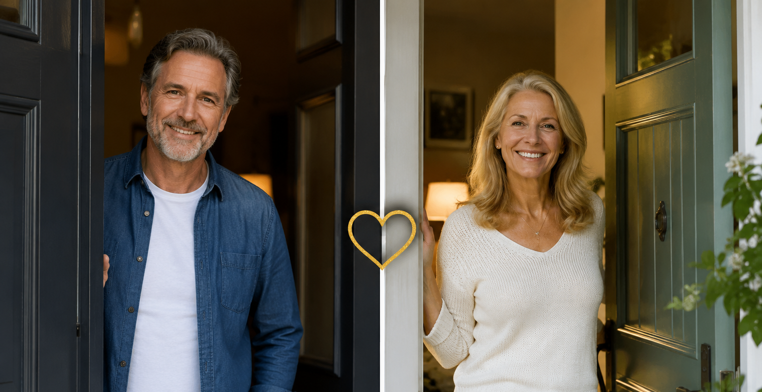 Midlife man reflecting on dating challenges.